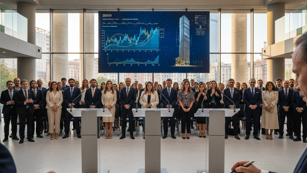 Imagen genérica de un edificio corporativo moderno que simboliza la sede de una gran empresa en Barcelona.